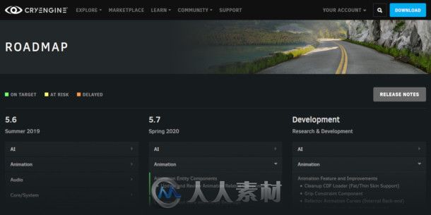 Crytek公司发布了2019-2020年度CryEngine游戏引擎的开发计划