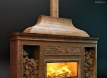铜制壁炉室内家具3D模型
