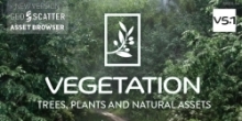 Tree Vegetation Pro树木和植物模型动画库Blender插件V5.1版