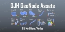 DJH Geometry Node Assets几何节点资产Blender插件V10版