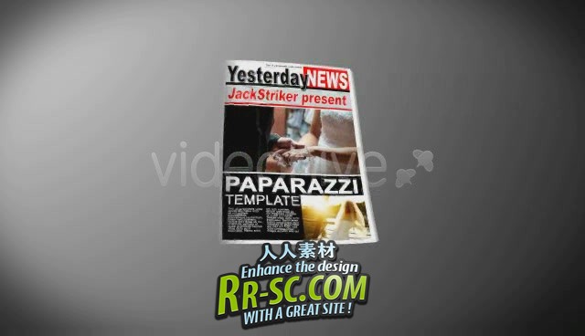 《狗仔队小报 AE片头包装模板》Videohive paparazzi tabloid news** 118929
