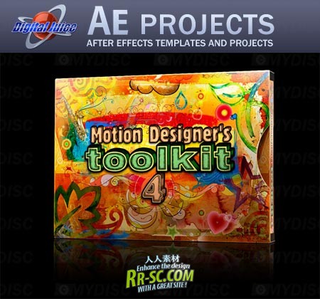 《影视设计师大师工具包4 AE工程文件合辑》Digital Juice Motion Designer's Toolkit 4 AE projects