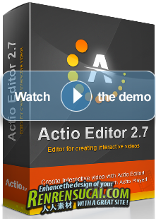 《互动视频编辑工具》(Actio Editor)v2.7.122.0/含补丁和注册机[压缩包]