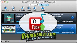 《Mac YouTube视频转换工具》(Enolsoft YouTube Converter HD)v3.6.0[压缩包]