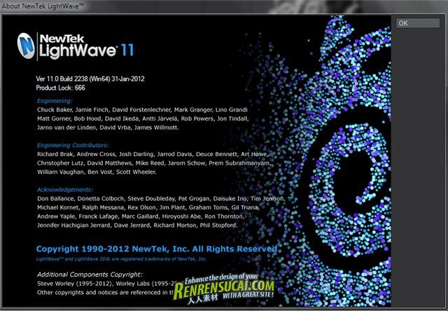 《三维软件LightWave 3D 11 Build 2205破解版》Newtek LightWave 3D v11 Build 2205 x86 + Buil