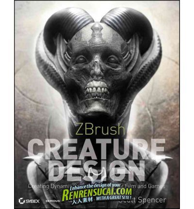 《ZBrush电影与游戏概念角色设计教程+书籍+DVD》ZBrush Creature Design Creating Dynamic Concept Imag