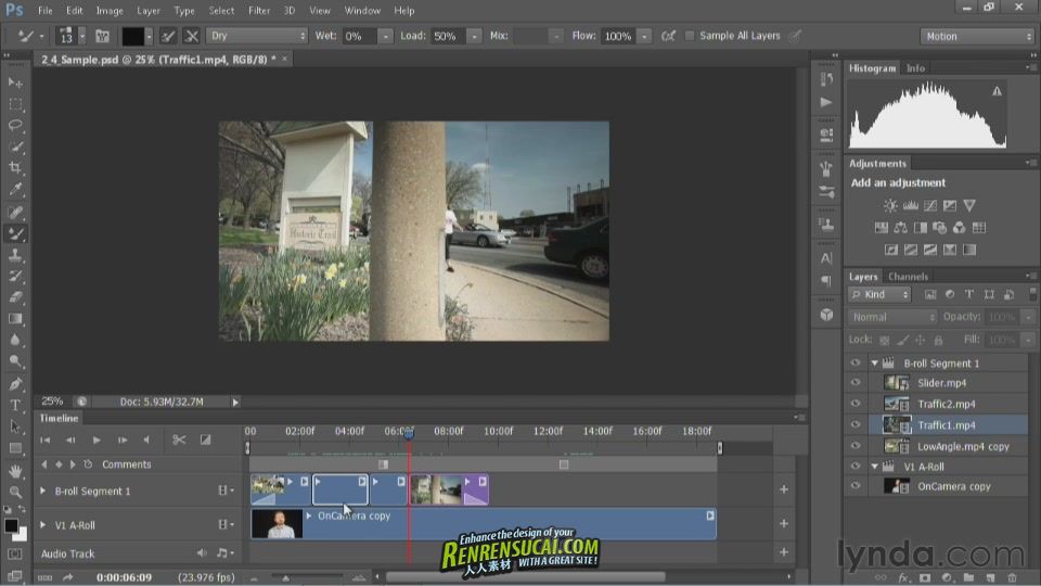 《Photoshop CS6视频编辑功能教程》Lynda.com Editing Video in Photoshop CS6