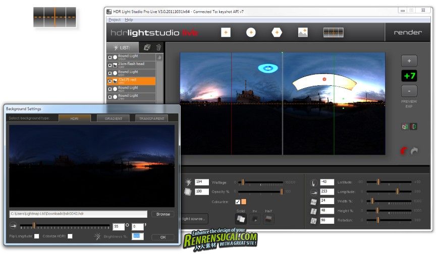 《高动态范围3D渲染软件与插件V4.0.2版》HDR Light Studio v4.0.2 MacOSX