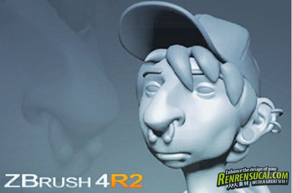 《ZBrush 4R2角色人物雕刻技术教程》3DMotive Sculpting a Character Bust in ZBru...