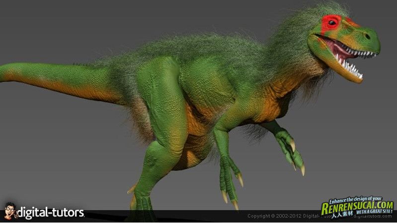 《ZBrush恐龙重现建模教程》Digital-Tutors Dinosaur Reconstruction in ZBrush