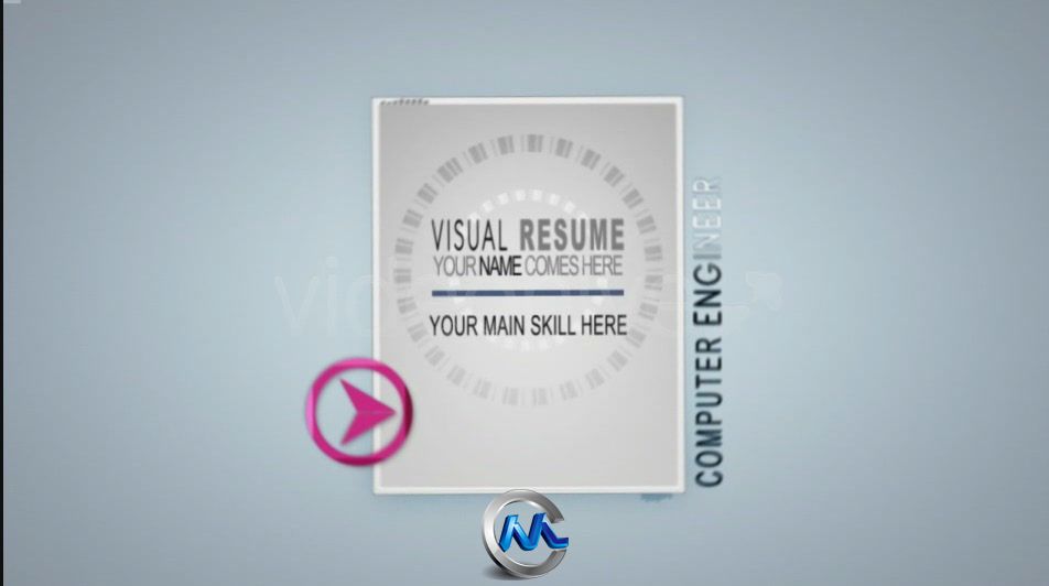 《视觉简历 AE模板》videohive visual resume alpha animated curriculum 123255