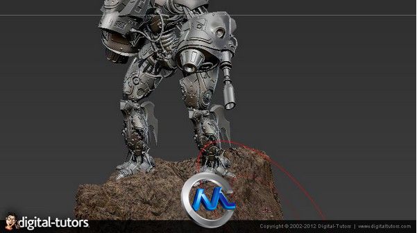 《ZBrush机甲机器人建模视频教程》Digital-Tutors Modeling a Mech Robot in ZBrush