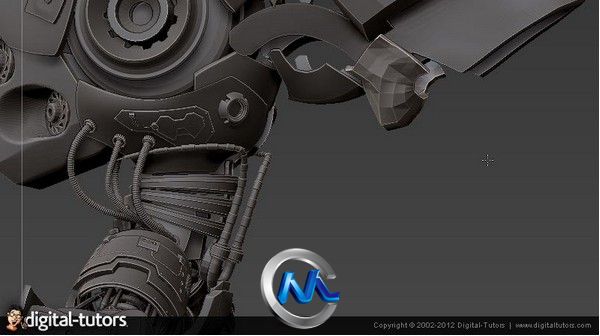 《ZBrush机甲机器人建模视频教程》Digital-Tutors Modeling a Mech Robot in ZBrush