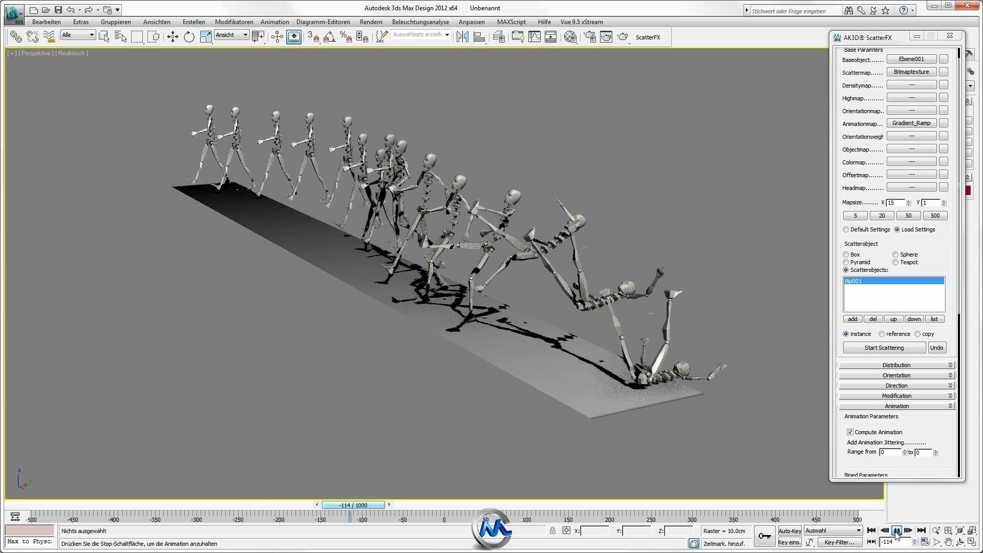 《3dsmax散射离散脚本》AK3D ScatterFX for 3ds Max