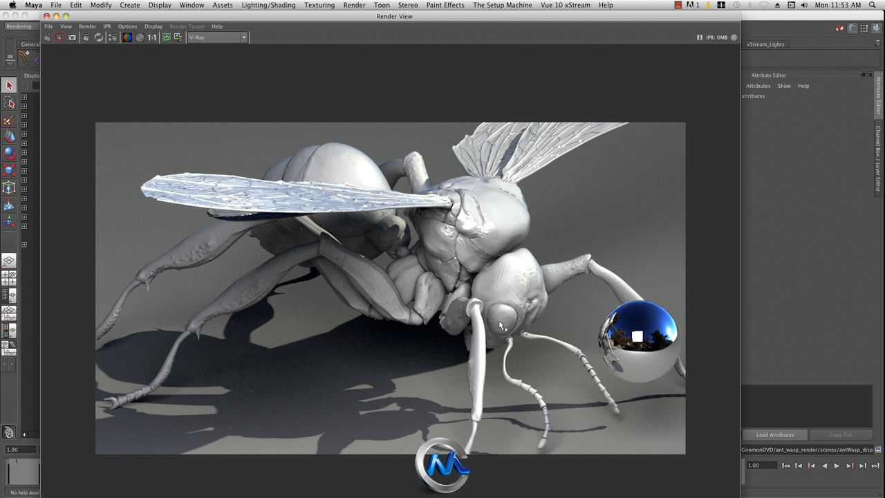 《超现实昆虫设计视频教程》The Gnomon Workshop Hyper real Insect Design with E...