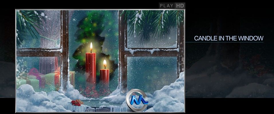 《DJ圣诞背景动画视频素材合辑Vol.2》DigitalJuice Animated Christmas Canvases 2