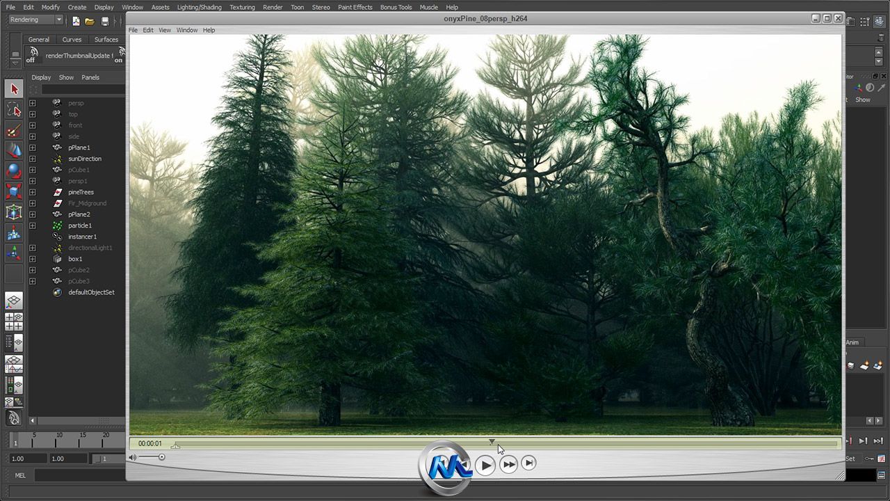 《森林制作技术4-Maya与Onyx中树木制作教程》The Gnomon Workshop Creating Trees ...
