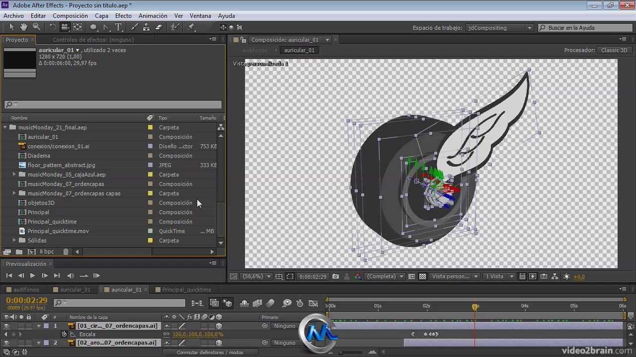 《AE与AI结合使用视频教程》video2brain Workshop Adobe Illustrator and Adobe Af...