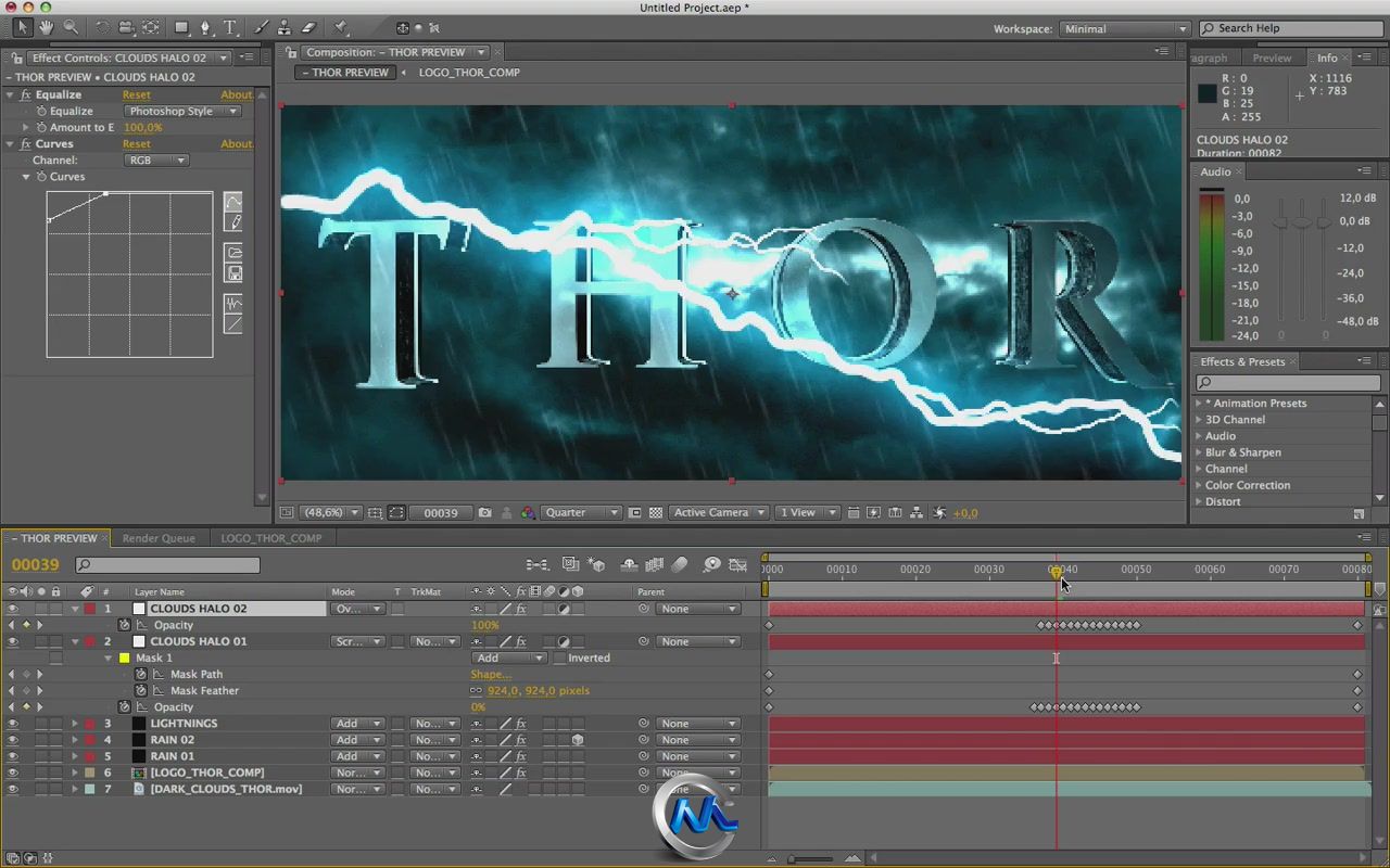 《AE制作电影雷神视频教程》AETuts+ Thor