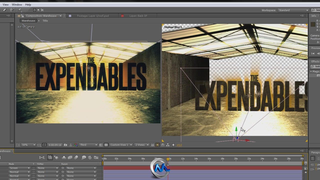 《AE制作敢死队电影片头视频教程》AETuts+ The Expendables