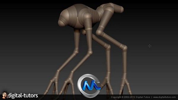 《ZBrush制作四足怪物视频教程》Digital-Tutors Sculpting Alien Concepts in ZBrush