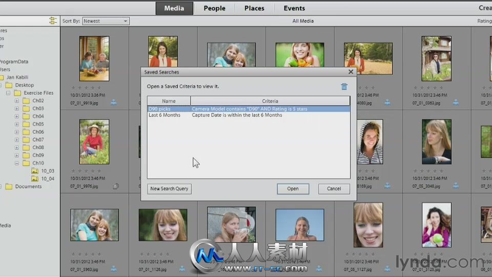 《Photoshop Elements 11基础入门视频教程之导入素材》Lynda.com Photoshop Elemen...