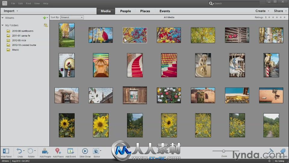 《Photoshop Elements 11基础入门视频教程之导入素材》Lynda.com Photoshop Elemen...
