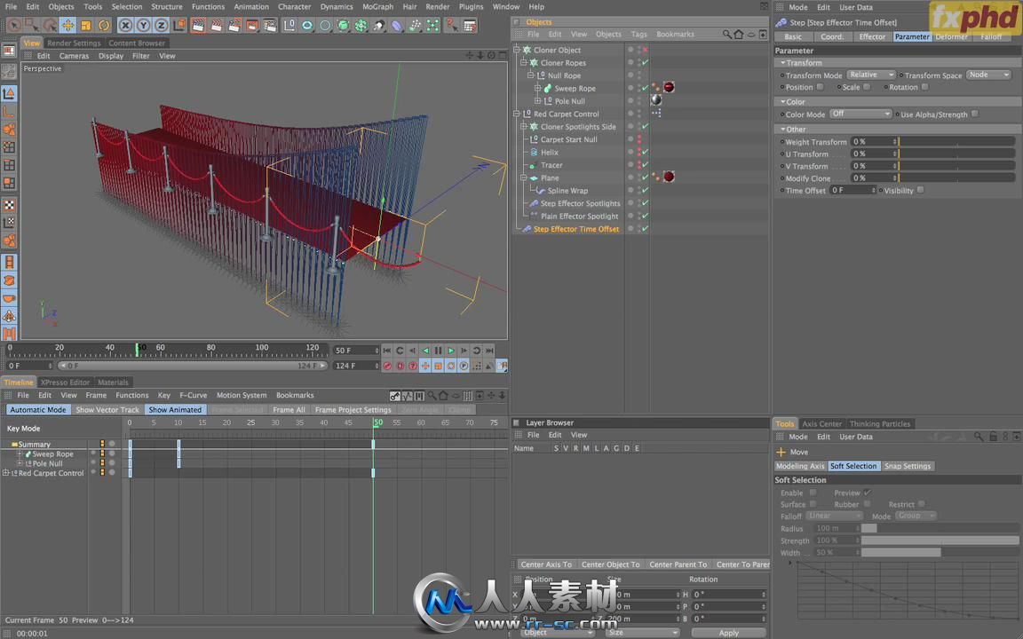 《C4D中MoGraph使用技术视频教程》fxphd C4D204 MoGraph and More