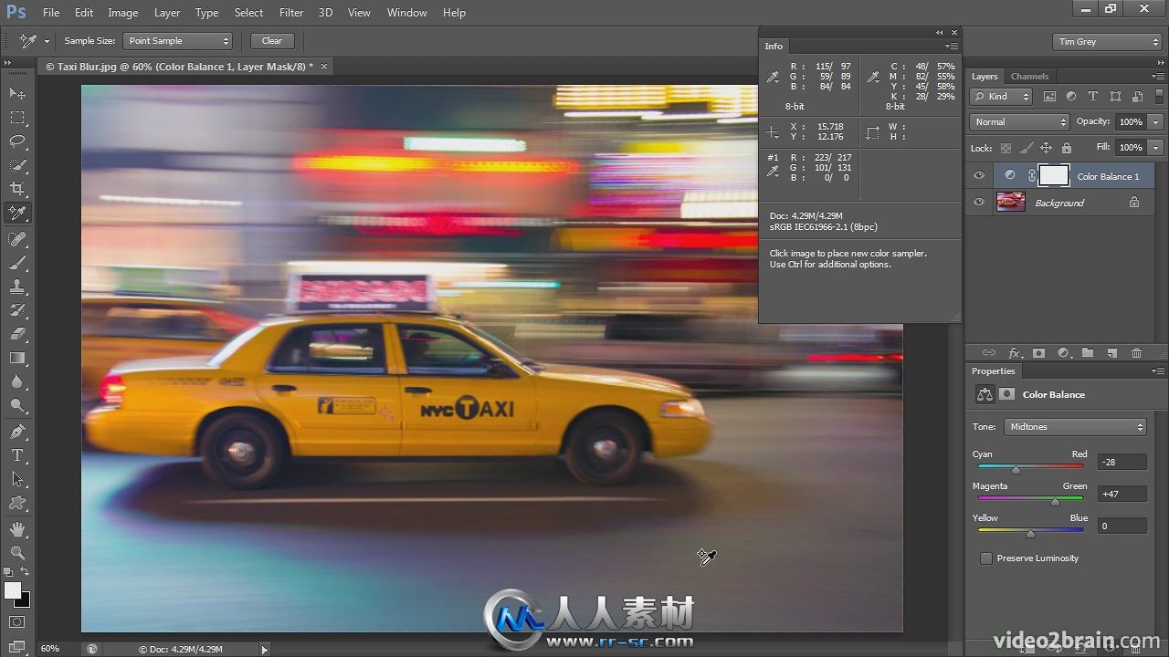 《PS色彩校正视频教程》video2brain Mastering Color Correction in Photoshop Eng...