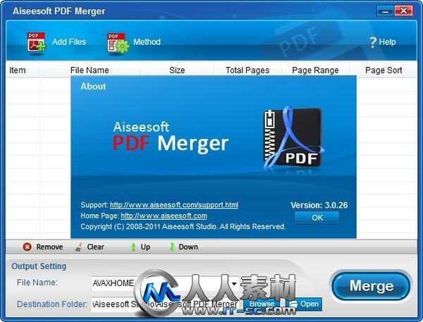 《PDF合并工具》(Aiseesoft PDF Merger)v3.0.28