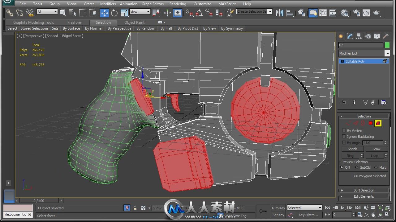 《3dsmax科幻手枪模型视频教程》3DMotive The Sci-Fi Pistol Workflow Vol 1,2,3