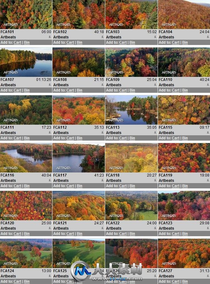《航拍秋天森林落叶景色高清实拍视频素材合辑》Artbeats Fall Color Aerials HD