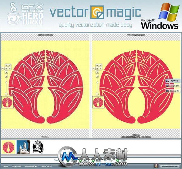 《在线位图转矢量图应用程序》(Vector Magic Inc Vector Magic Desktop Edition)v1...