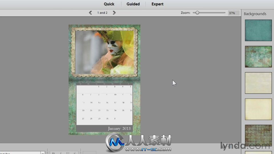 《Photoshop Elements 11基础入门视频教程之创意特效》Lynda.com Photoshop Elemen...
