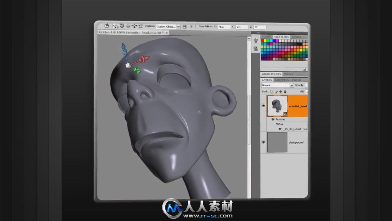 《PS三维纹理视频教程》Digital-Tutors 3D Texturing Overview in Photoshop