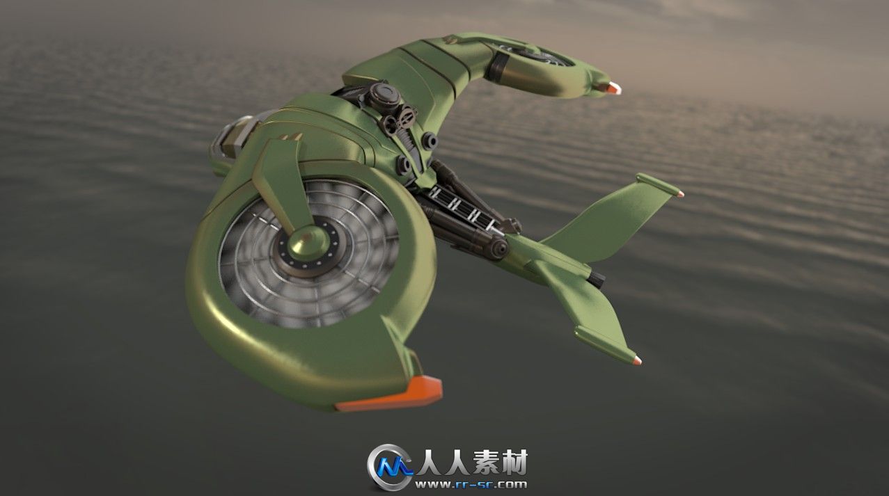 《Blender科幻运输机建模视频教程》CG Cookie Modeling a Sci-fi Vehicle