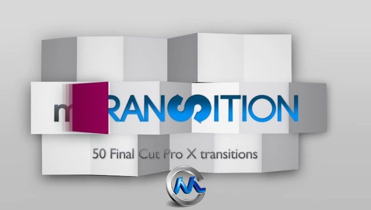 折叠文字特效FCPX插件 motionVFX mTransition Bundle 50 Beautiful Transitions fo...