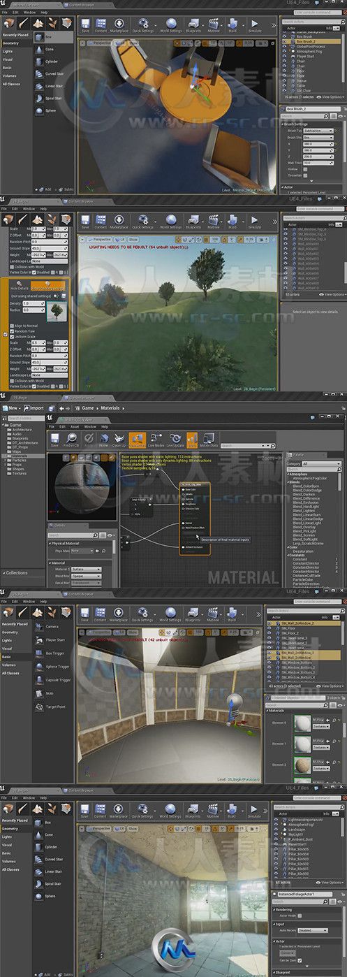 Unreal Engine 4虚幻游戏引擎全面核心训练视频教程