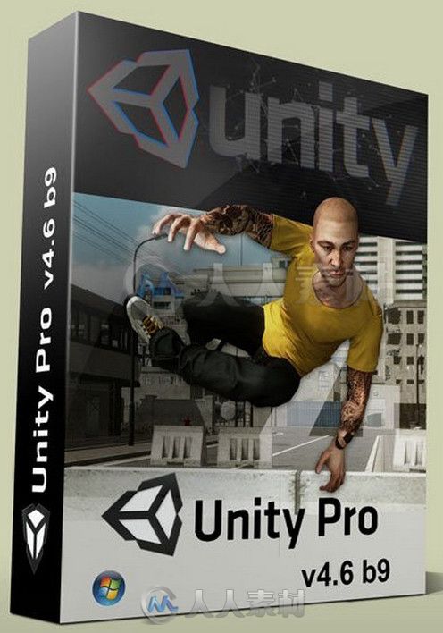 Unity3D游戏开发工具软件V4.6 b9版 Unity 3D 4.6 b9 WIN