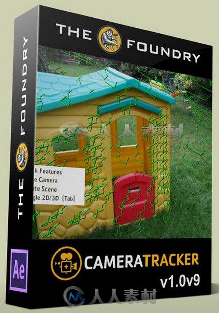 Camera Tracker摄像机跟踪AE插件V1.0.9版 The Foundry CameraTracker 1.0v9 for Af...