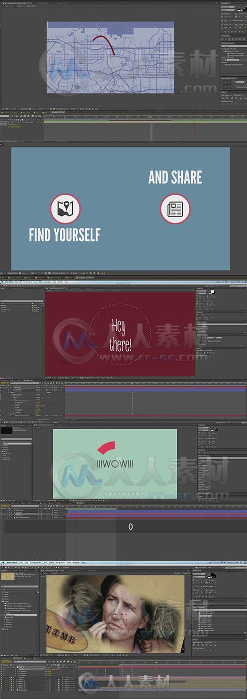 AE图形层级动画制作视频教程 Udemy After Effects Motion Graphics Advanced Shape...
