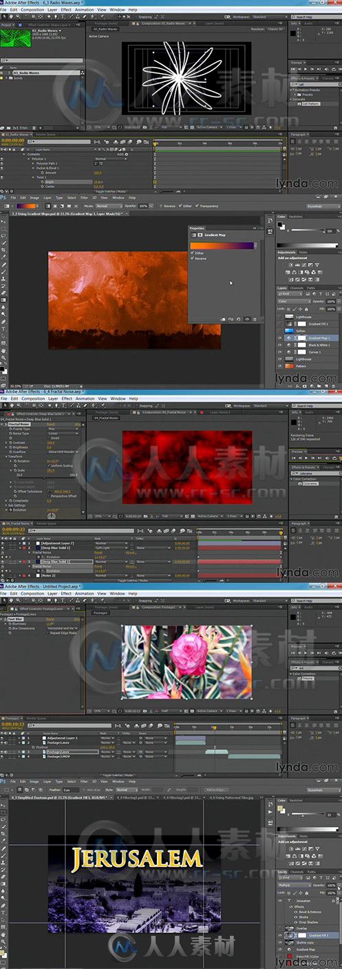 AE与PR背景视频制作视频教程 Lynda Motion Graphics for Video Editors Creating B...