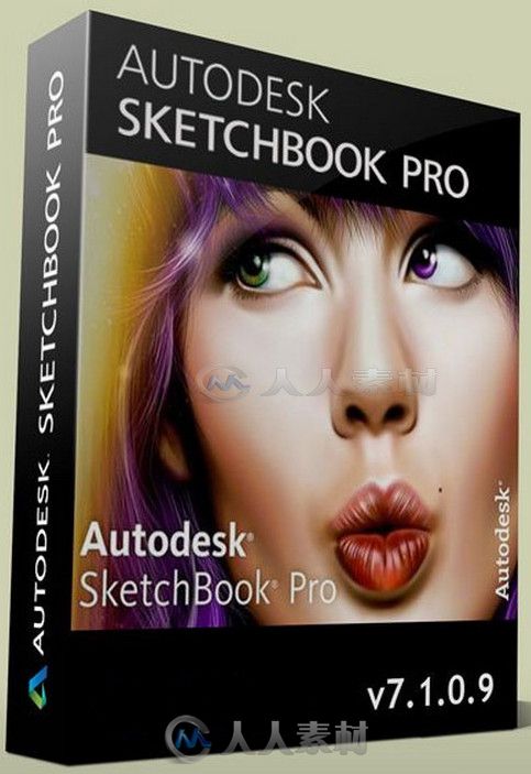 SketchBook欧特克数字绘画设计软件V7.1.0.87.1.0.9版 Autodesk SketchBook Pro 7.1...