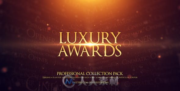 超级盛典影视级动画包装AE模板 Videohive Luxury Awards 9407992
