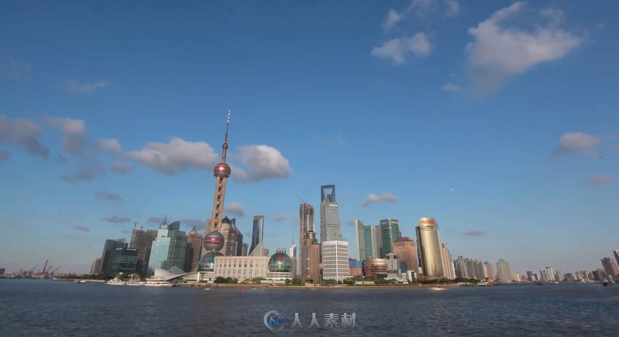 【实拍素材】上海东方明珠延时摄影