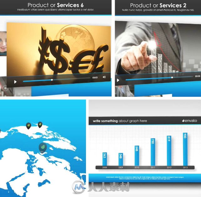 科技企业宣传动画AE模板 Videohive Simple Company Presentation 7951743