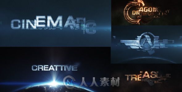 影视变型Logo演绎动画AE模板 Videohive Cinematic Transform 8005536