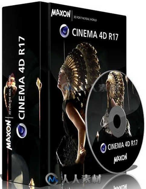Cinema 4D R17三维设计软件R17绿色免安装版 Maxon Cinema 4D R17 + BodyPaint 3D R...