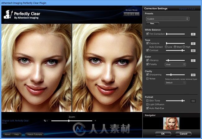 Athentech Perfectly Clear图像修饰磨皮调色PS与LR插件V2.1.0版 Athentech Perfect...