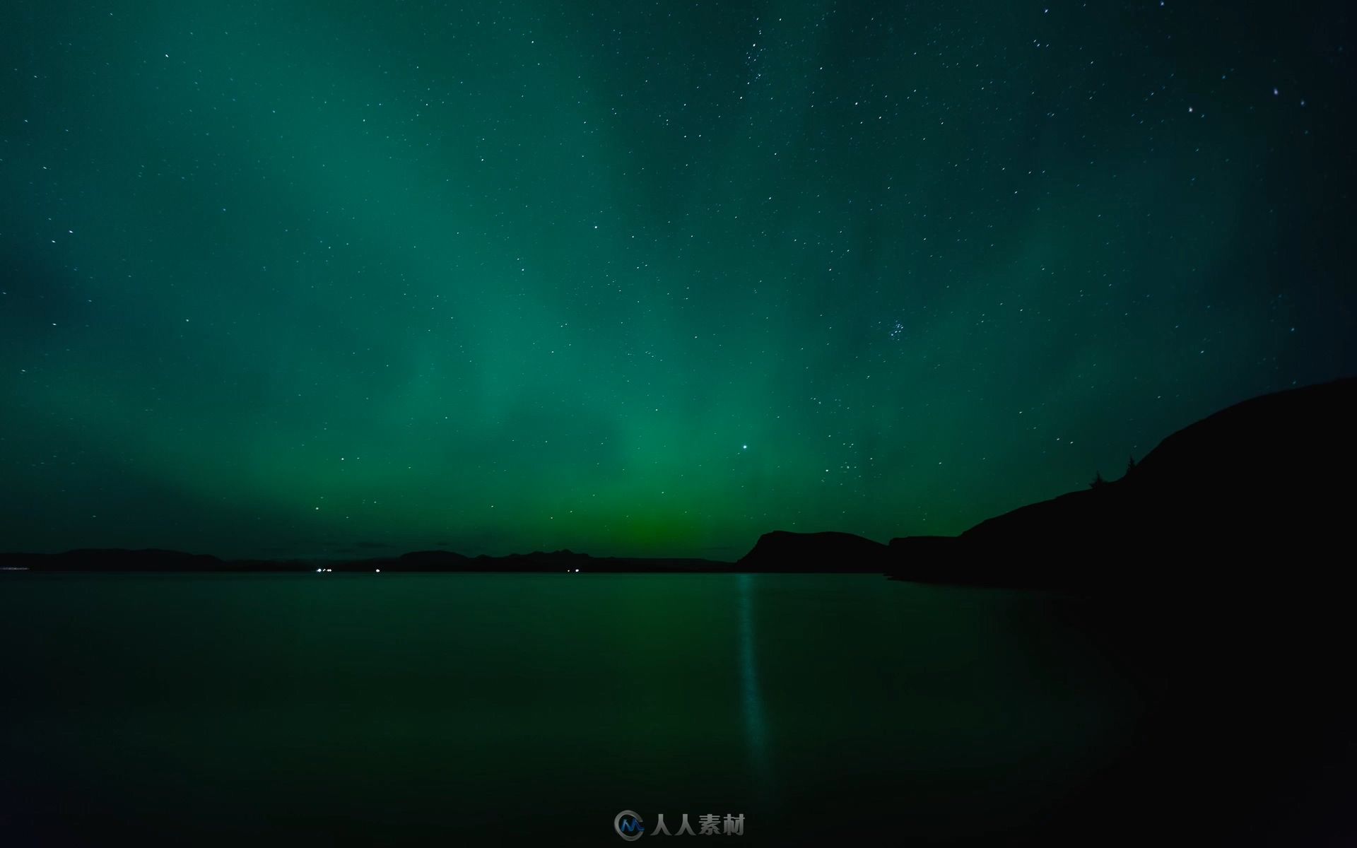 冰岛夜空极光延时高清实拍视频素材